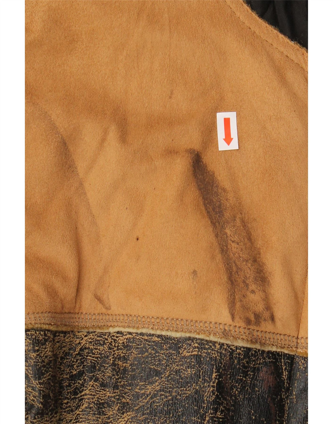 Giacca Sherpa da uomo ENERGIE UK 40 Grande cotone patchwork marrone