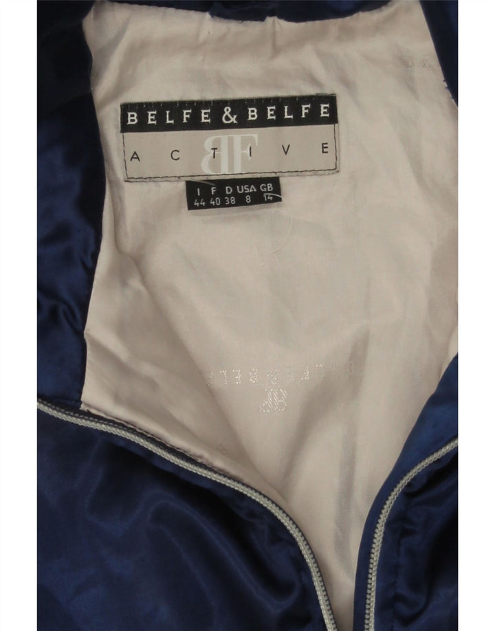 Giacca trapuntata da donna Belfe & Belfe UK 14 poliestere medio blu navy