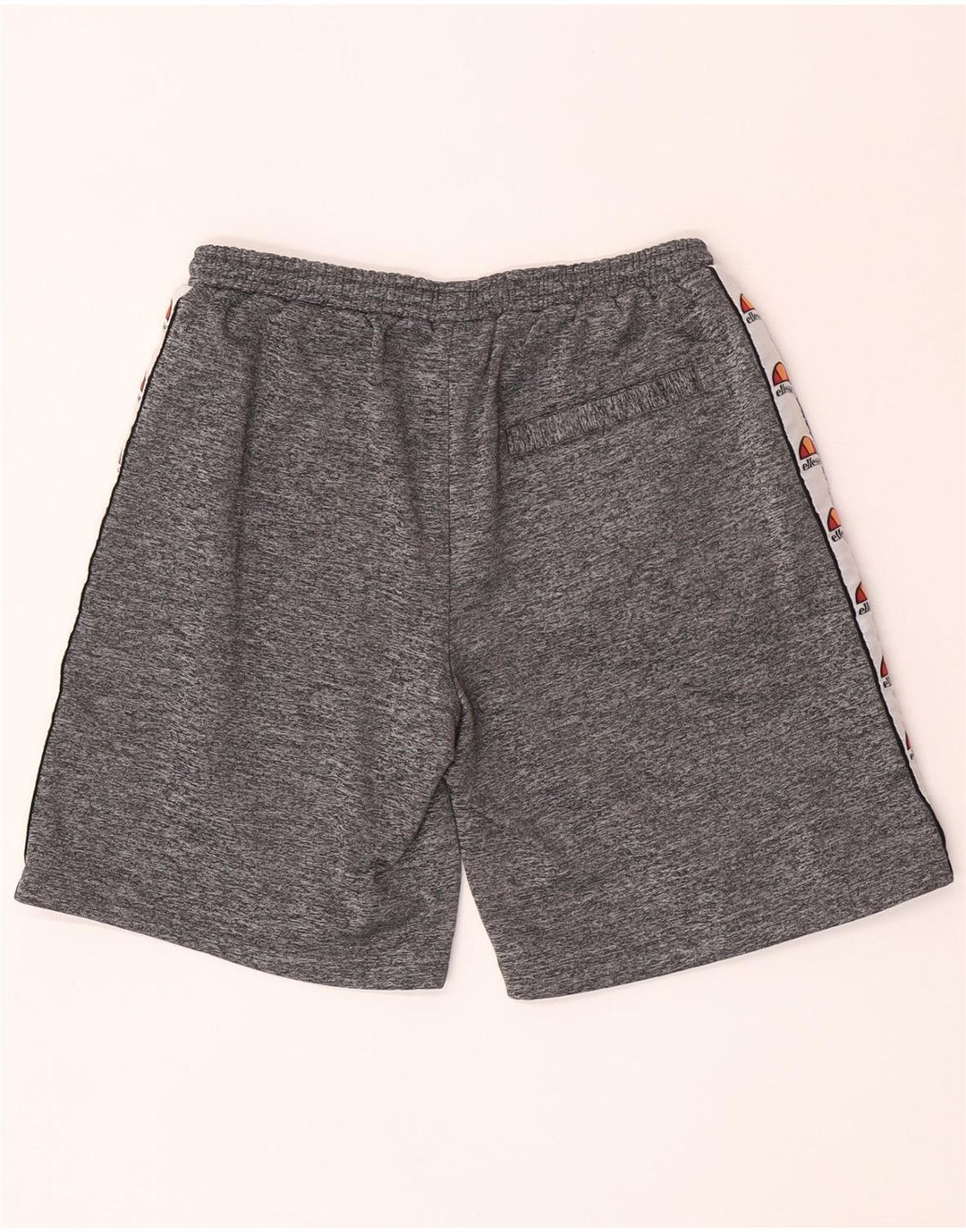 Ellesse Mens Graphic Sport Shorts Medium  Grey Flecked Polyester