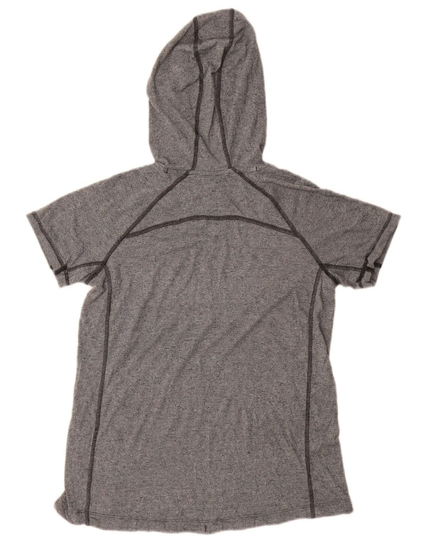 T-shirt con cappuccio da donna Under Armour UK 6 XS grigio chiazzato