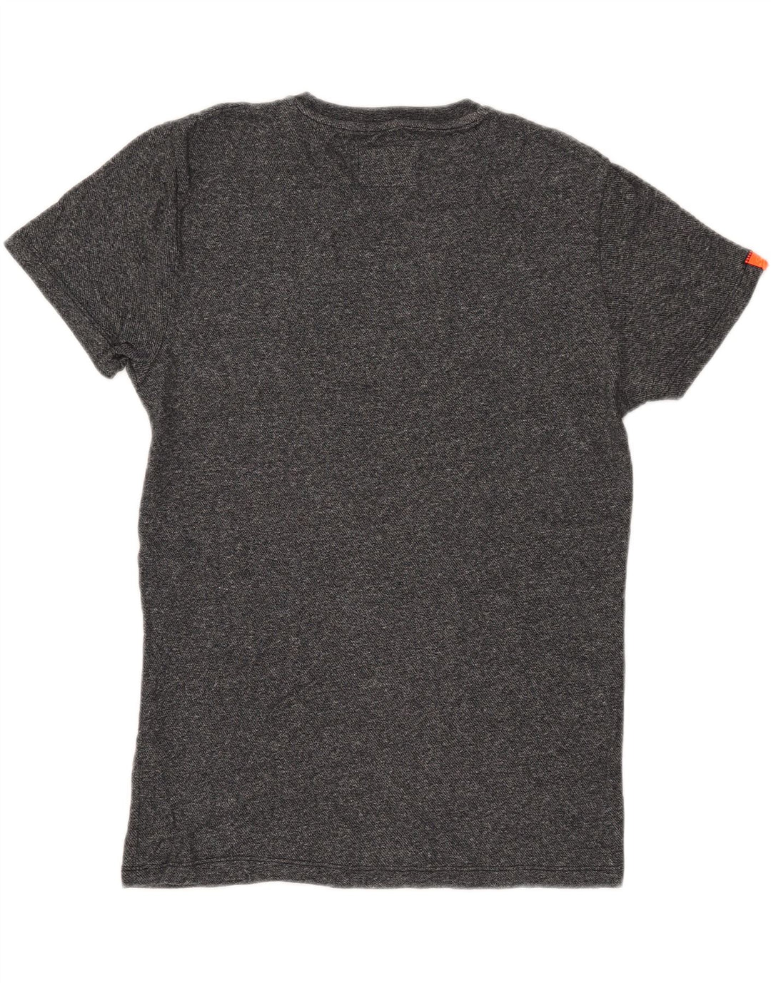 T-shirt da uomo Superdry Top in cotone chiazzato grigio medio