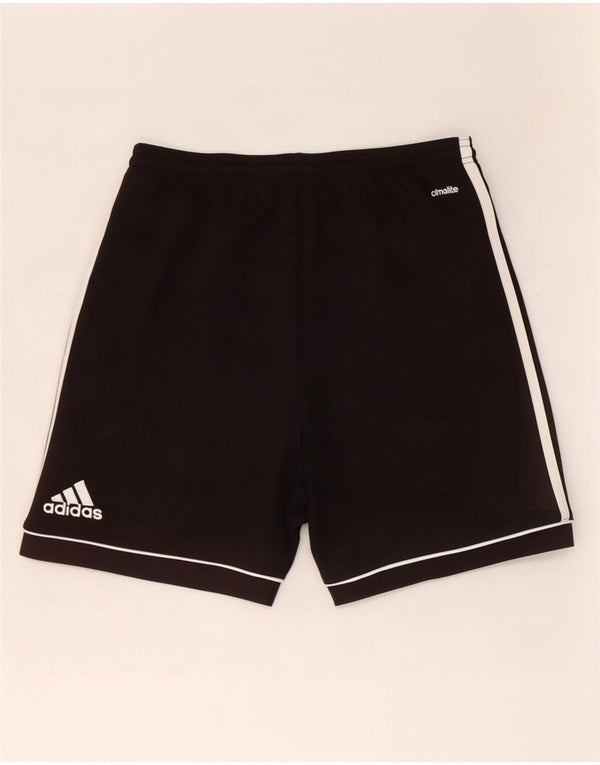 Pantaloncini sportivi Adidas Climalite da ragazzo 13-14 anni in poliestere nero