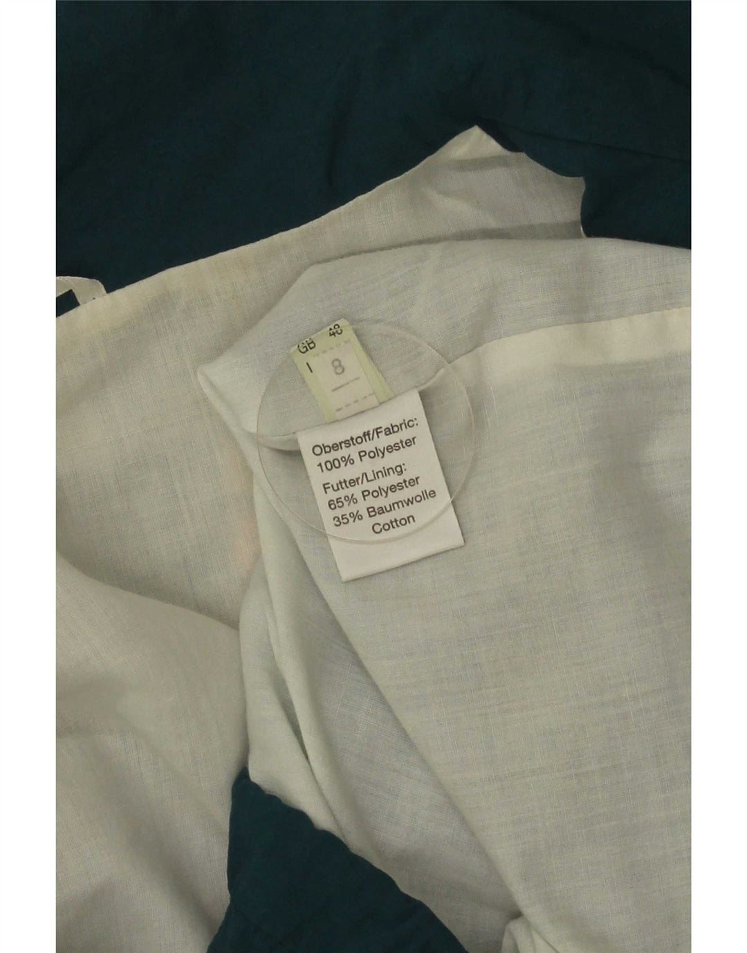 Giacca da tuta da uomo vintage IT 48 2XL Poliestere geometrico verde
