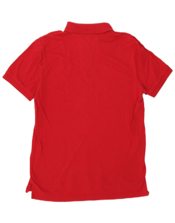 Polo da uomo vestibilità regolare Tommy Hilfiger rosso medio