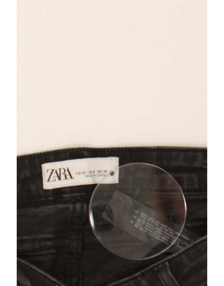 Jeans svasati da donna Zara EU 40 medio W30 L30 cotone nero