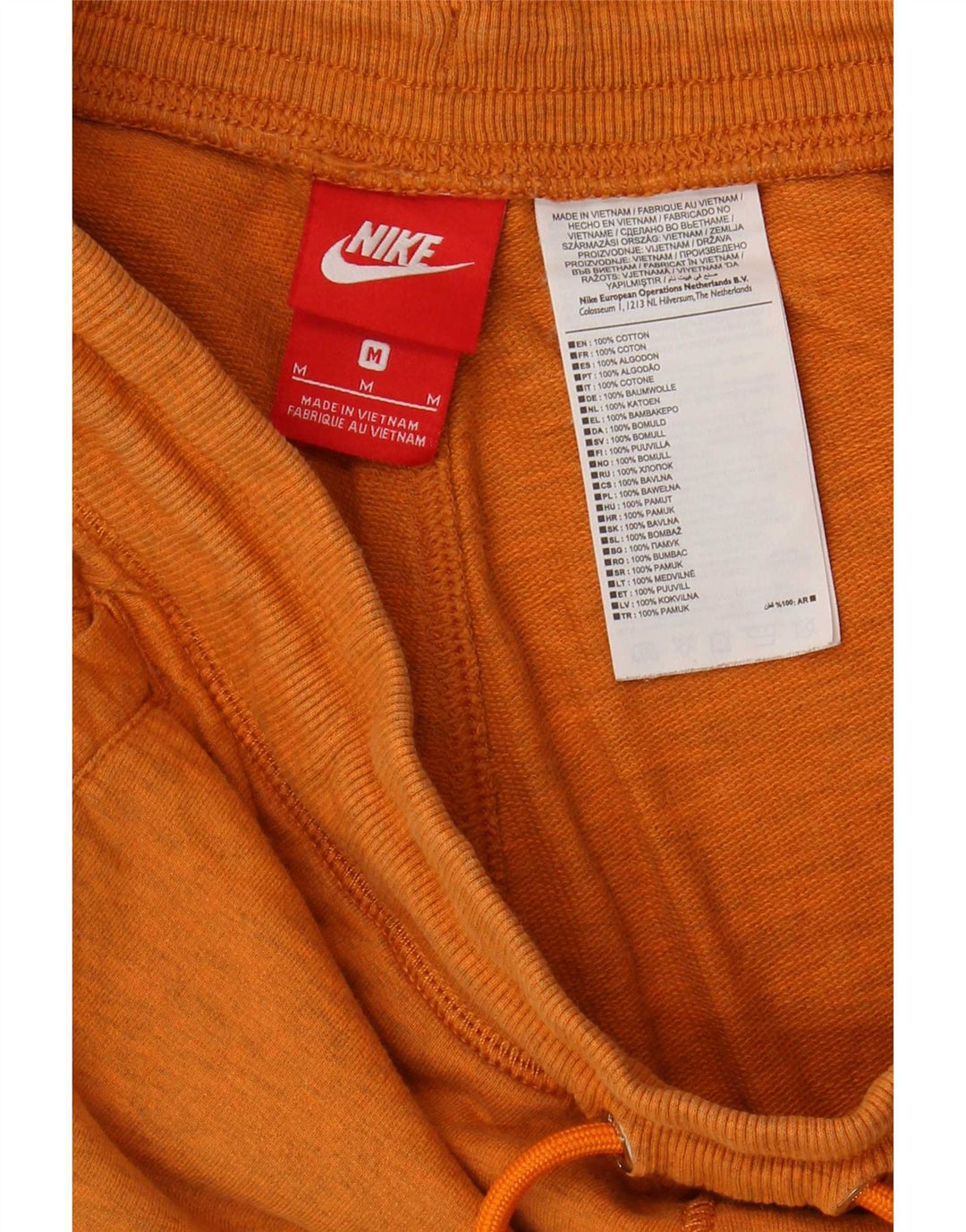 Pantaloncini sportivi grafici Nike da uomo in cotone marrone medio