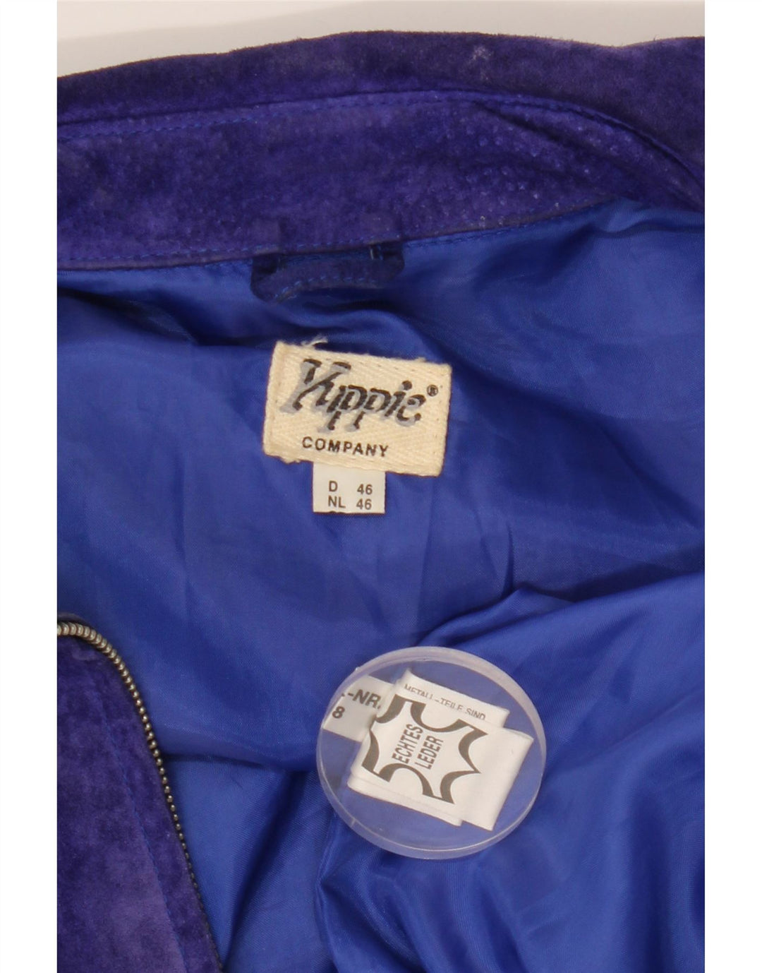 Giacca in pelle scamosciata da donna YUPPIE EU 46 XL Pelle viola