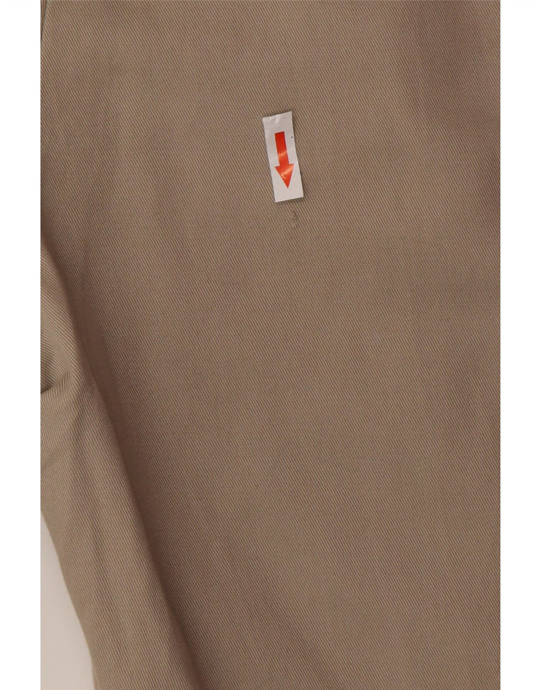 Pantaloni chino da uomo con pegging Izod W38 L25 cotone grigio