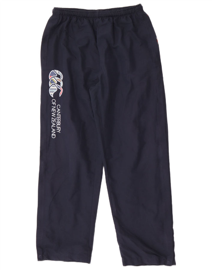 Pantaloni da tuta grafici da uomo Canterbury grandi in poliestere blu navy