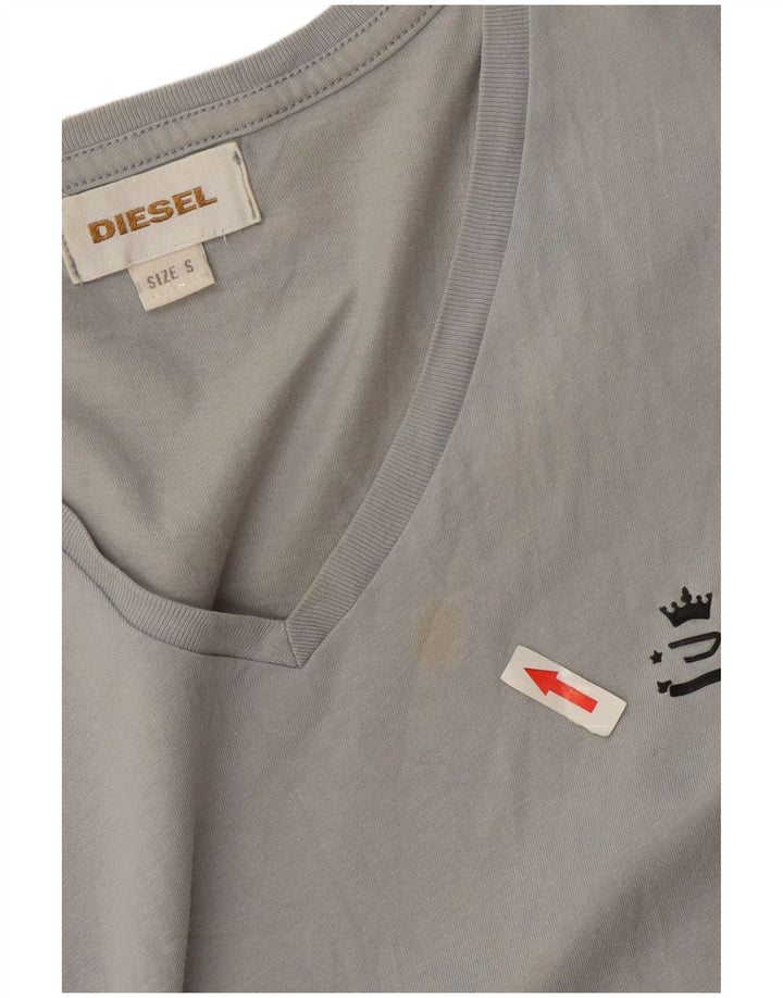T-shirt uomo Diesel Top Small in cotone grigio