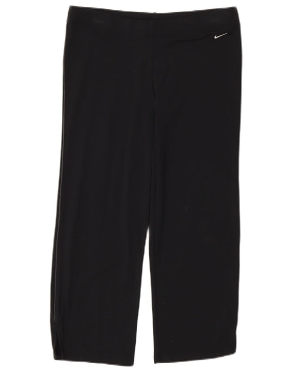 Pantaloni della tuta Nike Dri Fit Capri da donna UK 8/10 Small neri