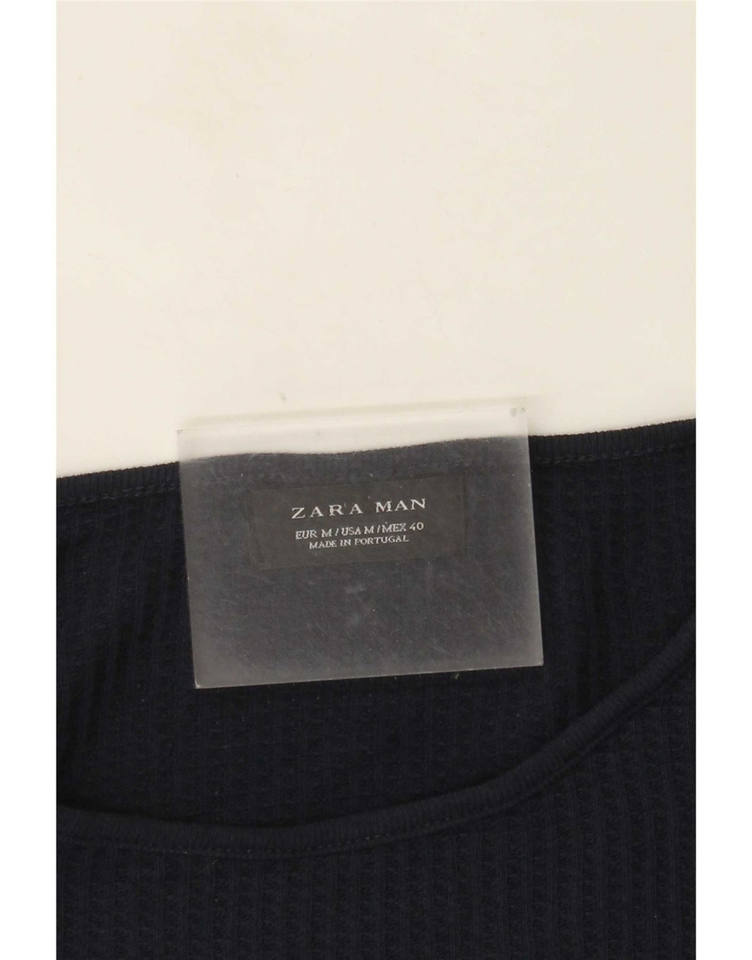 Maglione Zara da uomo con scollo a barca blu navy medio