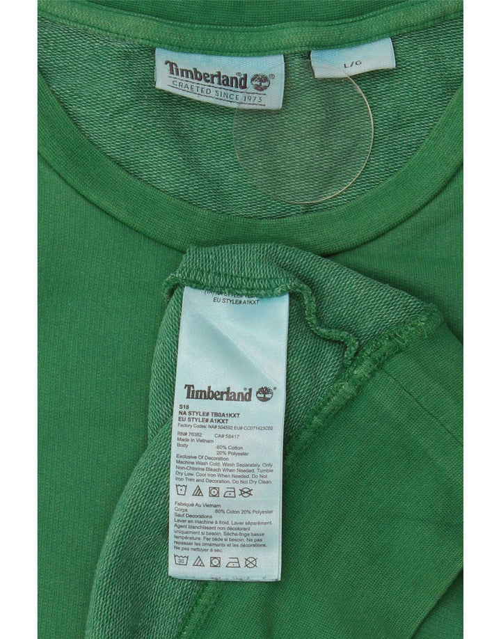 Timberland Felpa da uomo Maglione grande cotone verde