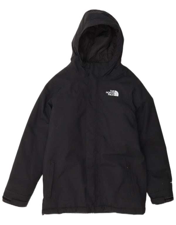 Giacca imbottita con cappuccio The North Face da bambino 14-15 anni XL in nylon blu navy
