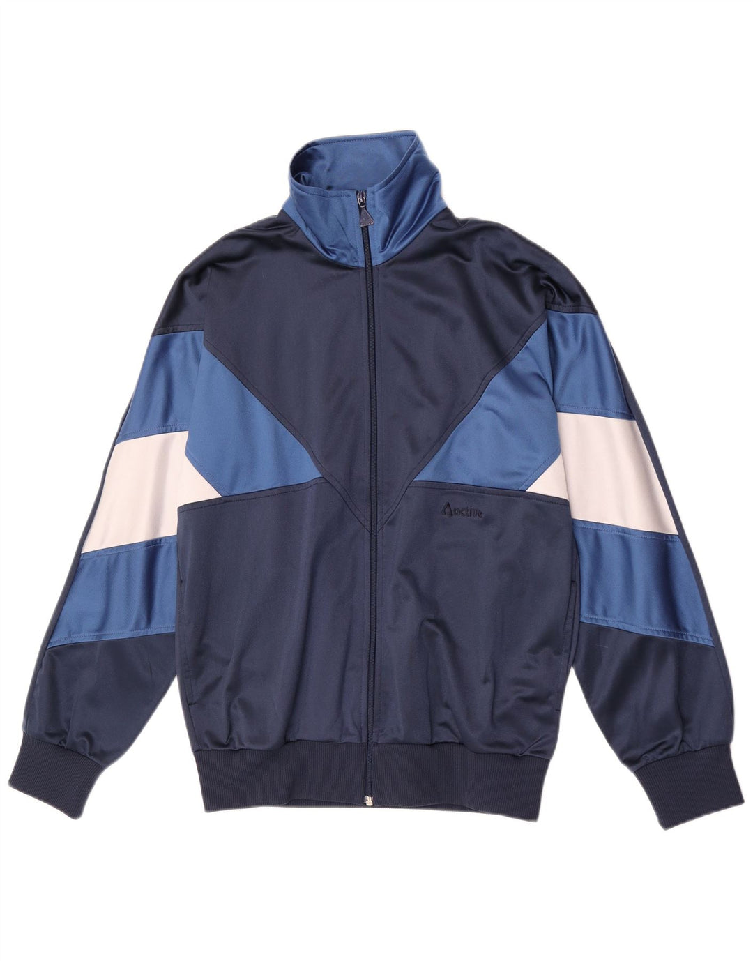 Giacca da ginnastica da uomo attiva, colore blu navy medio