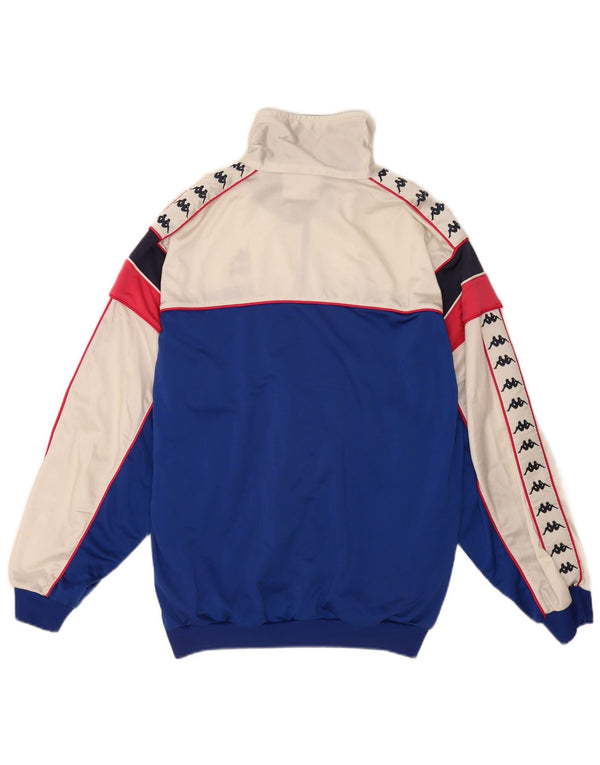 Giacca sportiva da uomo con grafica Kappa Large Blue Colourblock Sports
