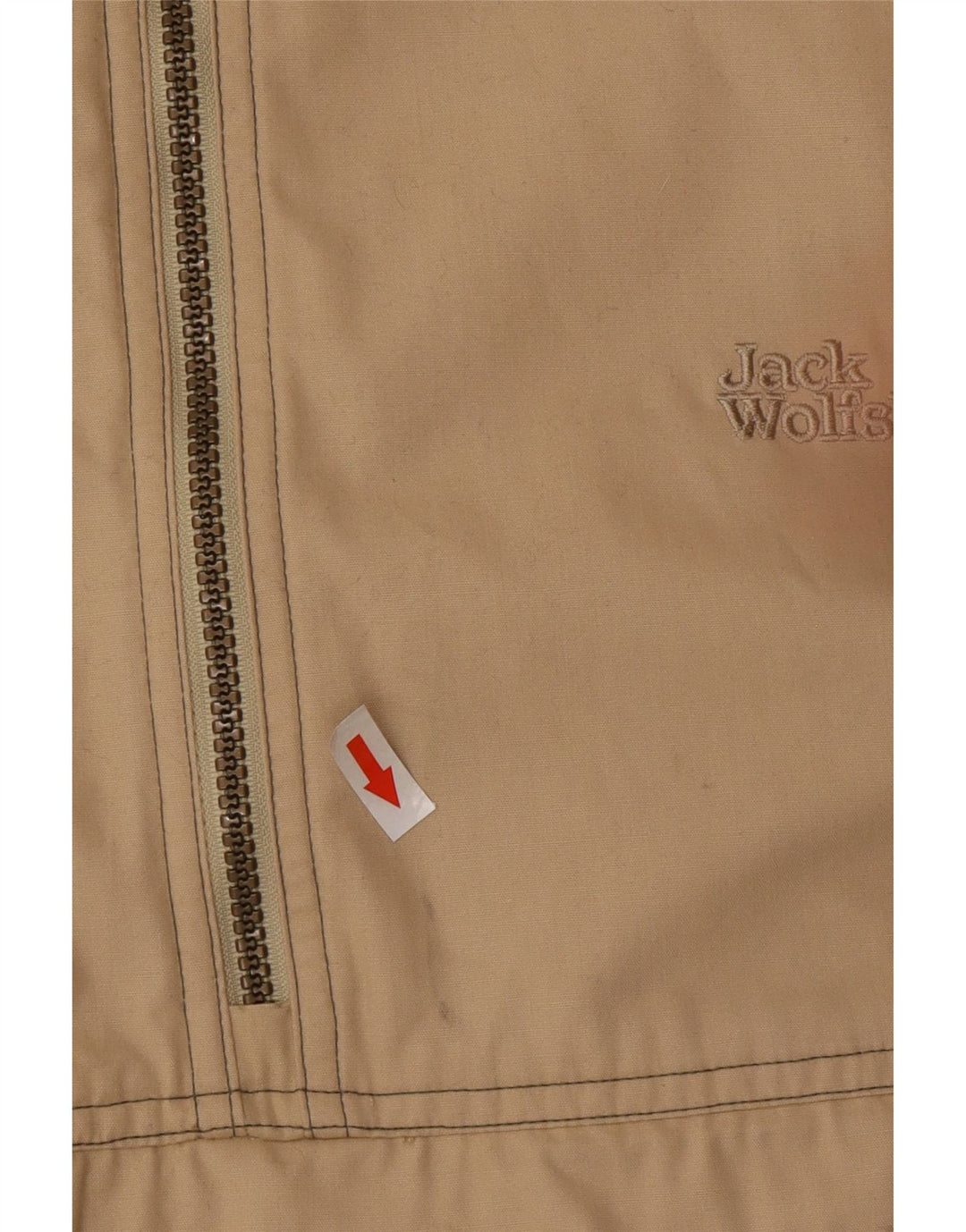 Giacca anorak con cappuccio da uomo Jack Wolfskin UK 44 2XL Poliestere beige