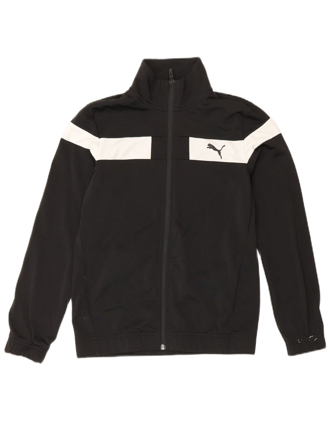Giacca da tuta da ragazzo Puma 11-12 anni Poliestere color block nero