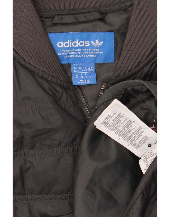 Giacca imbottita da uomo Adidas UK 42 XL poliestere nero