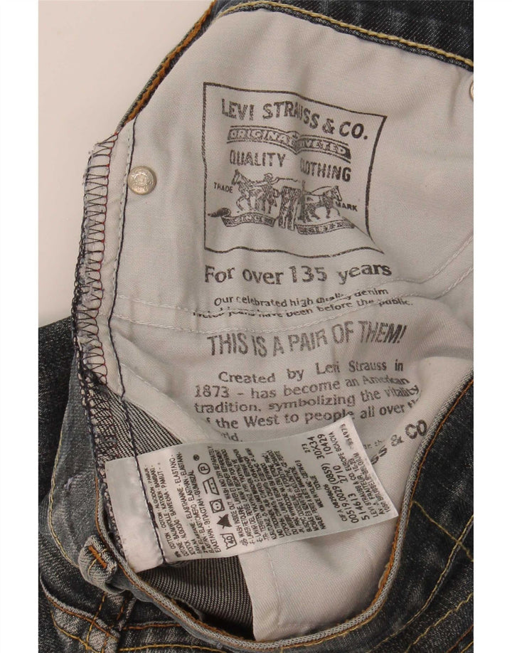 Jeans Levi's Uomo 519 Slim W30 L31 Cotone Nero