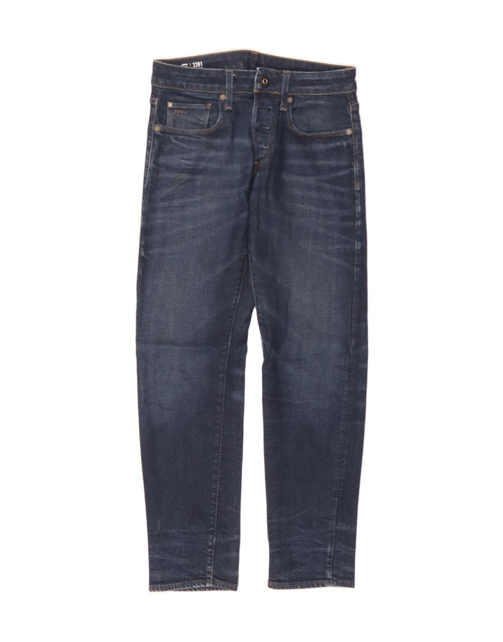 G-STAR Mens 3301 Slim Jeans W30 L29  Navy Blue Cotton Vintage G-Star and Second-Hand G-Star from Messina Hembry 