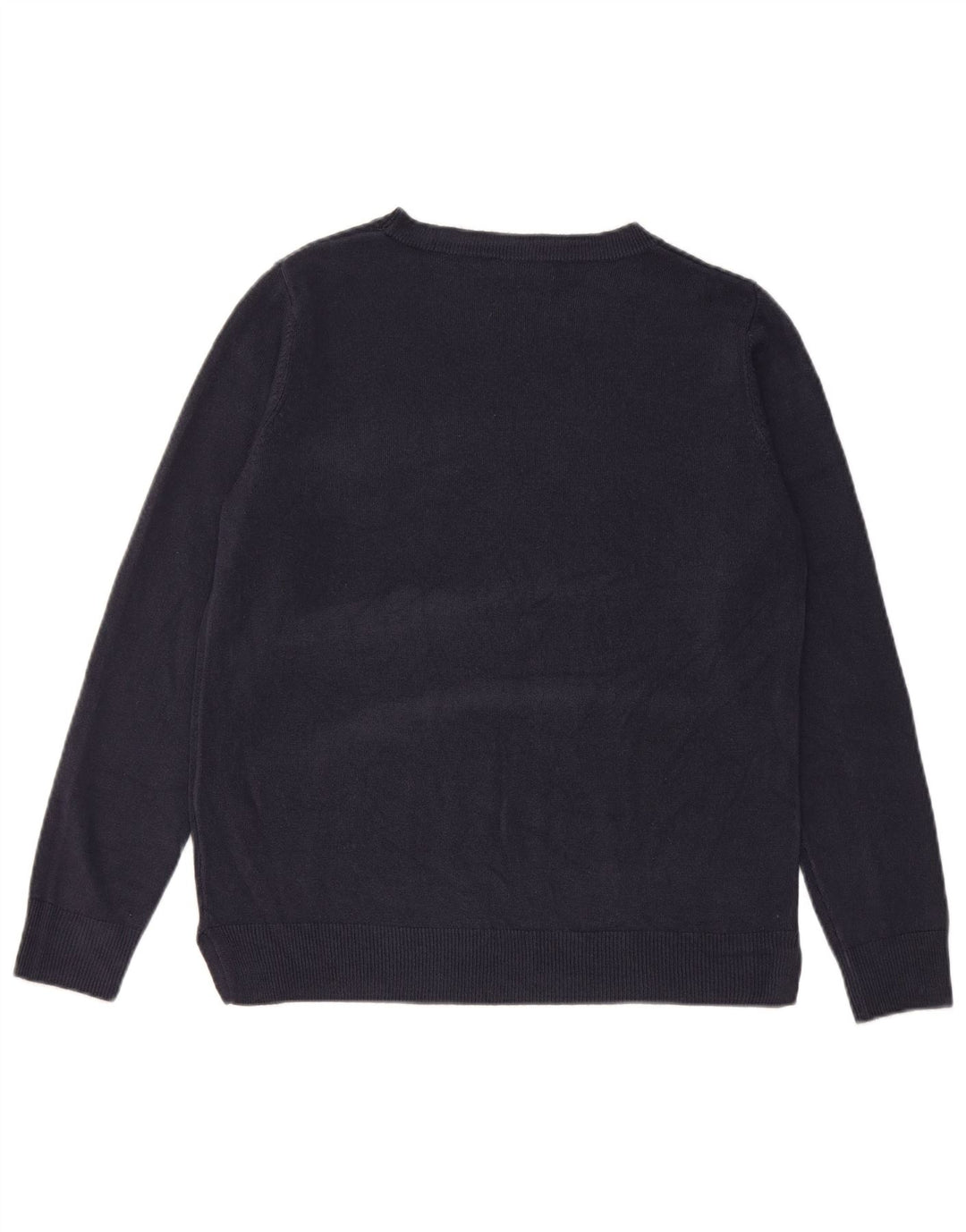 Maglione maglione con scollo a barca da donna Marks & Spencer UK 14 blu navy medio