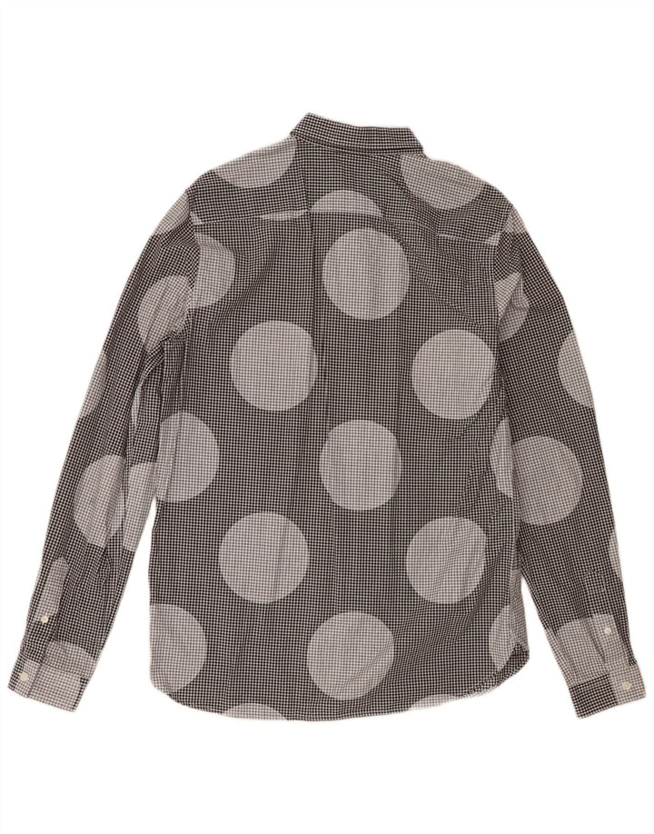 Camicia da uomo Fred Perry in cotone a pois neri medio