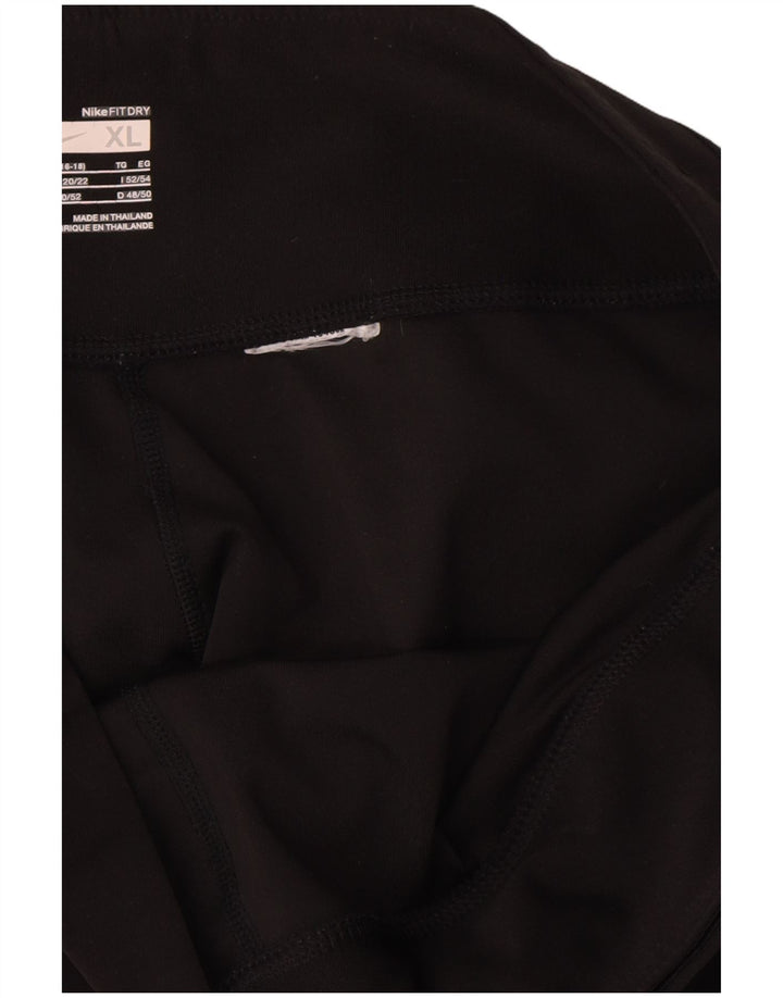 Leggings Capri da donna Nike UK 20/22 XL neri