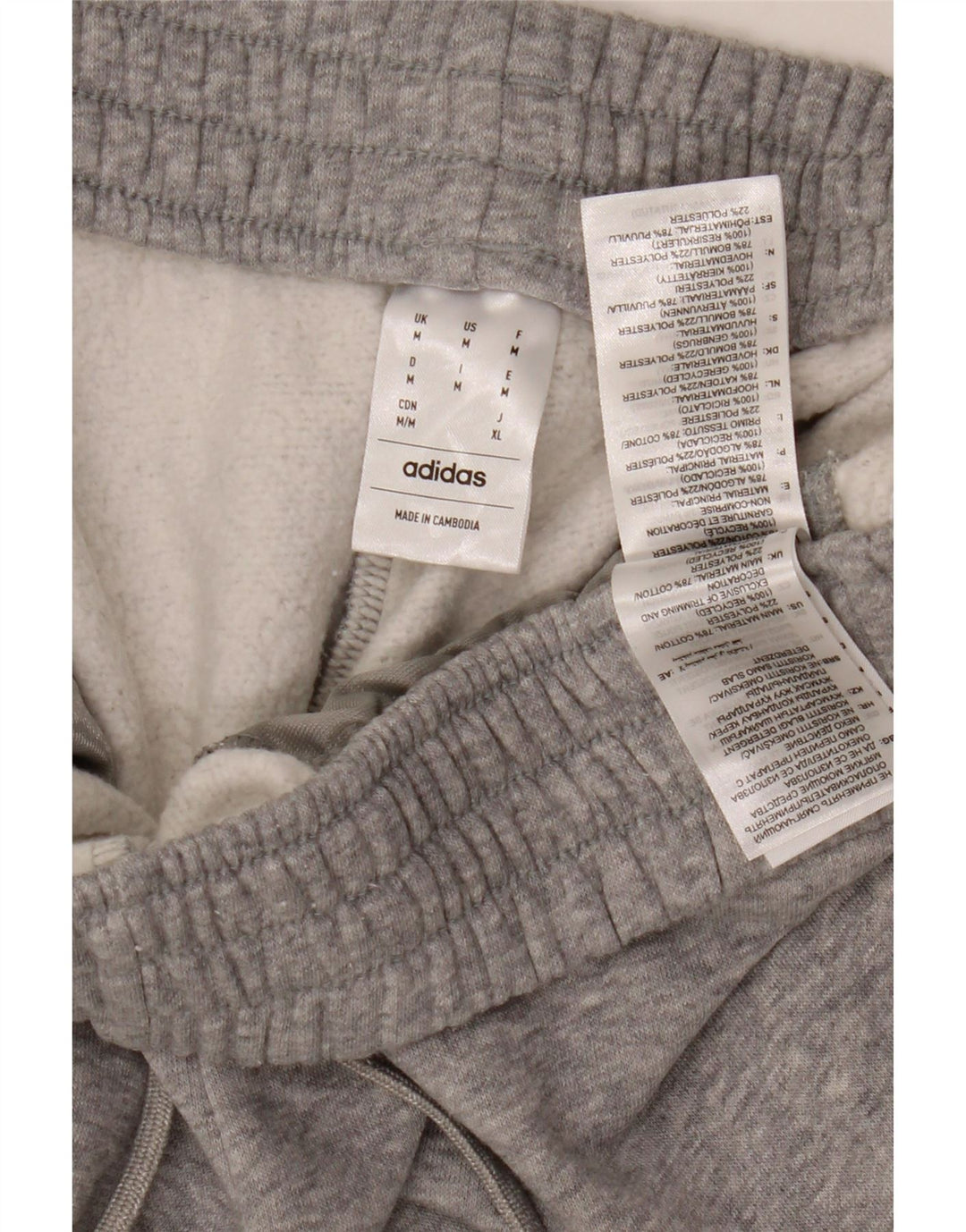 Pantaloni da tuta da donna ADIDAS Joggers UK 14 Cotone grigio medio