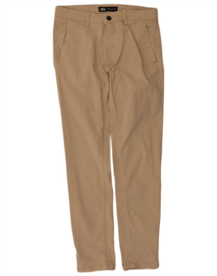 Pantaloni chino slim da uomo Zara EU 40 medi W31 L29 Beige