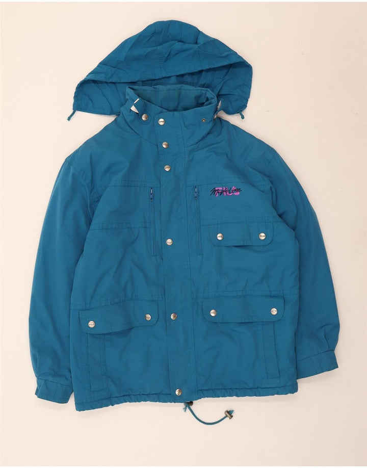 Giacca a vento con cappuccio da uomo Fila UK 40 Large Blu in poliestere