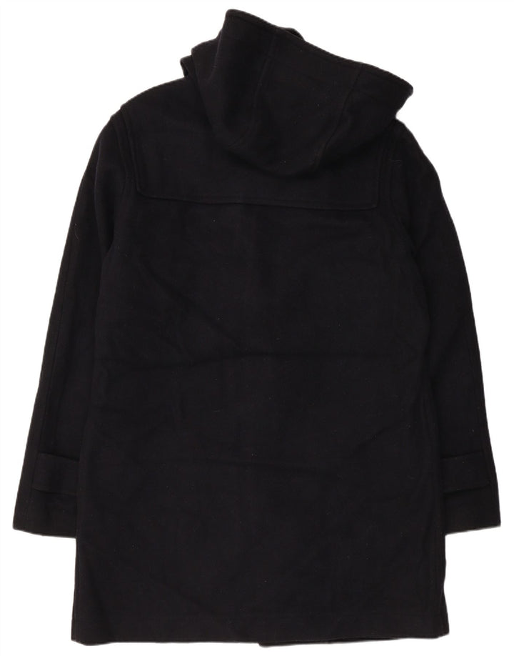 Montgomery con cappuccio da donna VINTAGE UK 18 XL Lana blu navy