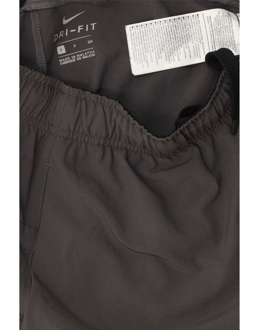Pantaloncini sportivi Nike Dri Fit da uomo, piccoli, in poliestere color block grigio