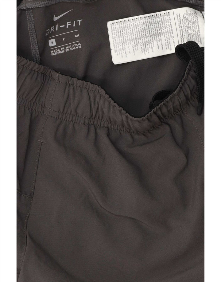 Pantaloncini sportivi Nike Dri Fit da uomo, piccoli, in poliestere color block grigio