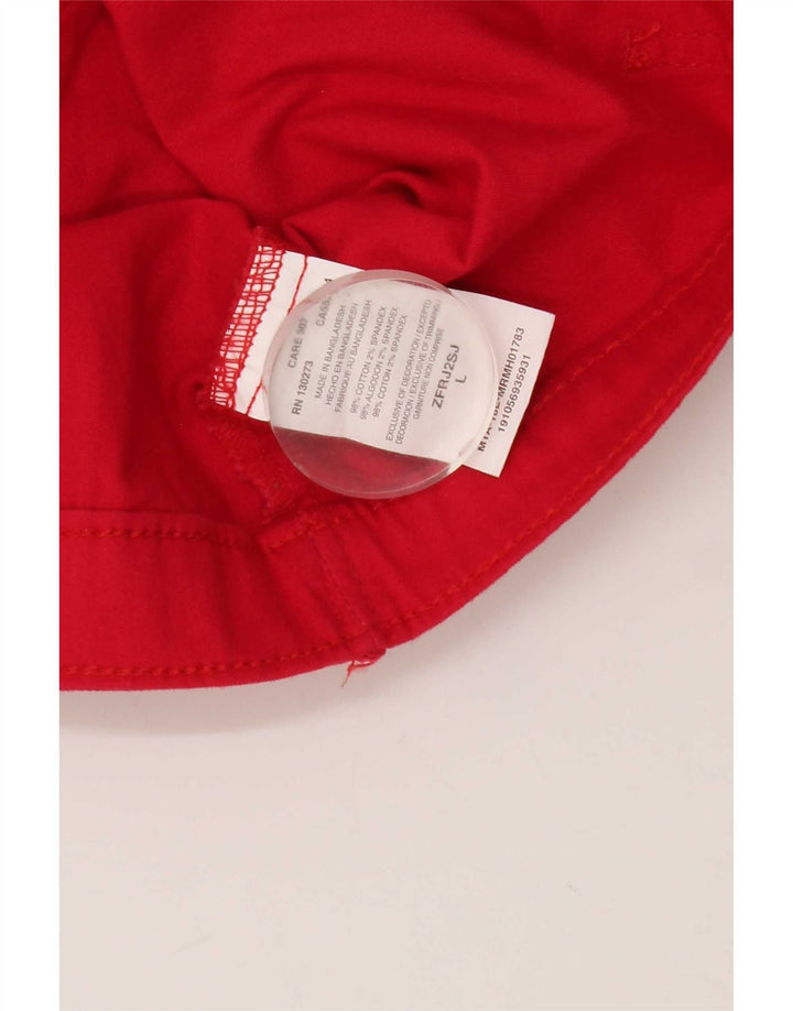Giacca di jeans da donna Lee UK 16 grande cotone rosso
