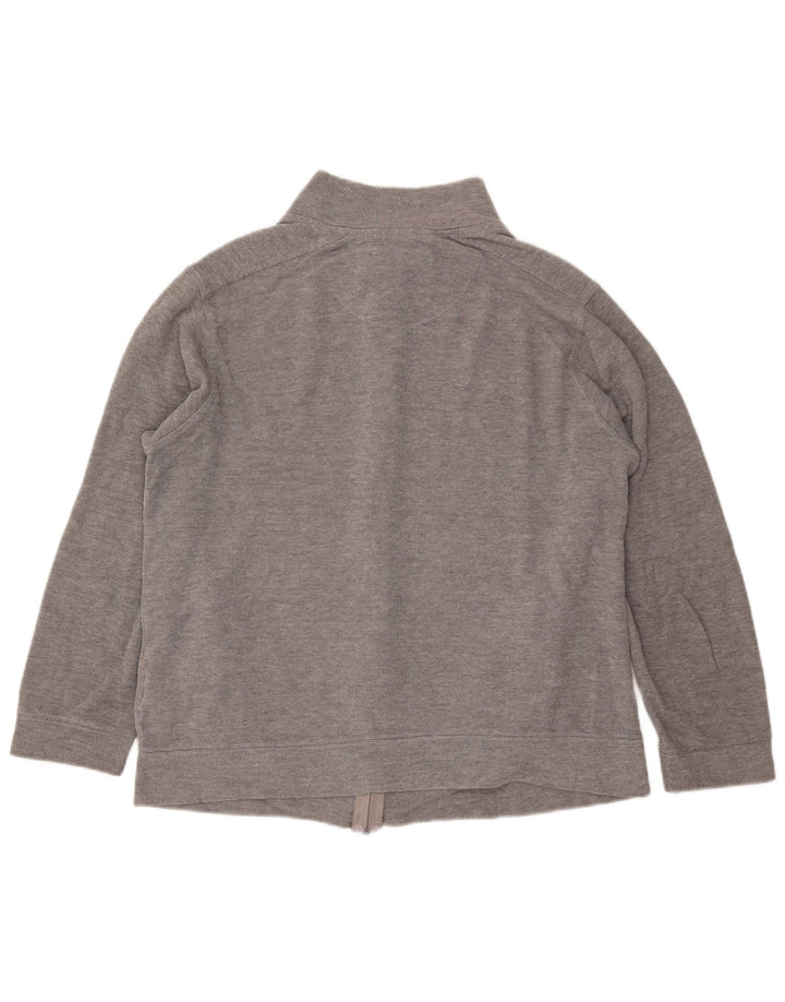 PIERRE CARDIN Giacca da tuta da donna UK 16 Large Grigio Cotone