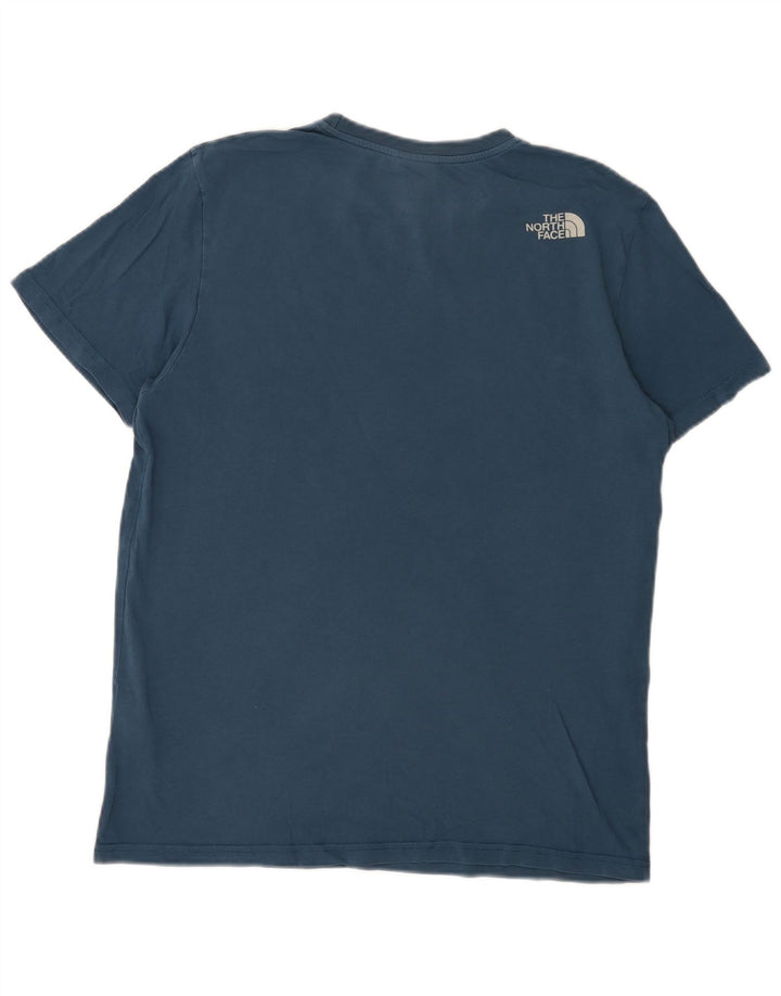 T-shirt grafica da uomo The North Face Top in cotone blu medio