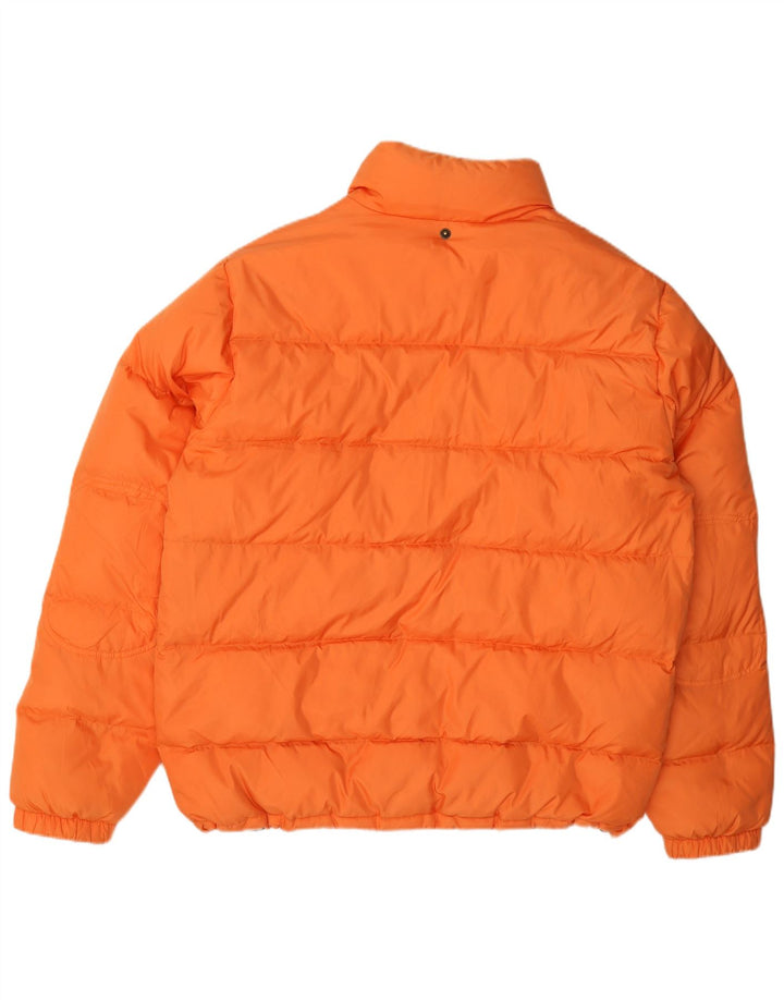 Giacca imbottita da uomo Benetton UK 40 Large arancione in poliammide