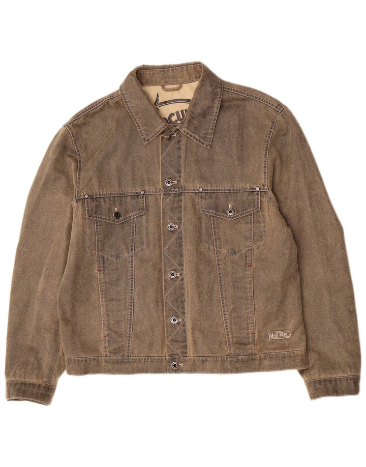 Giacca in denim da uomo Mercury IT 50 Large in cotone marrone