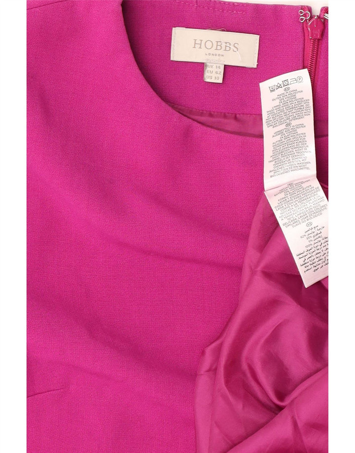 Abito a trapezio da donna Hobbs UK 14 grande poliestere rosa