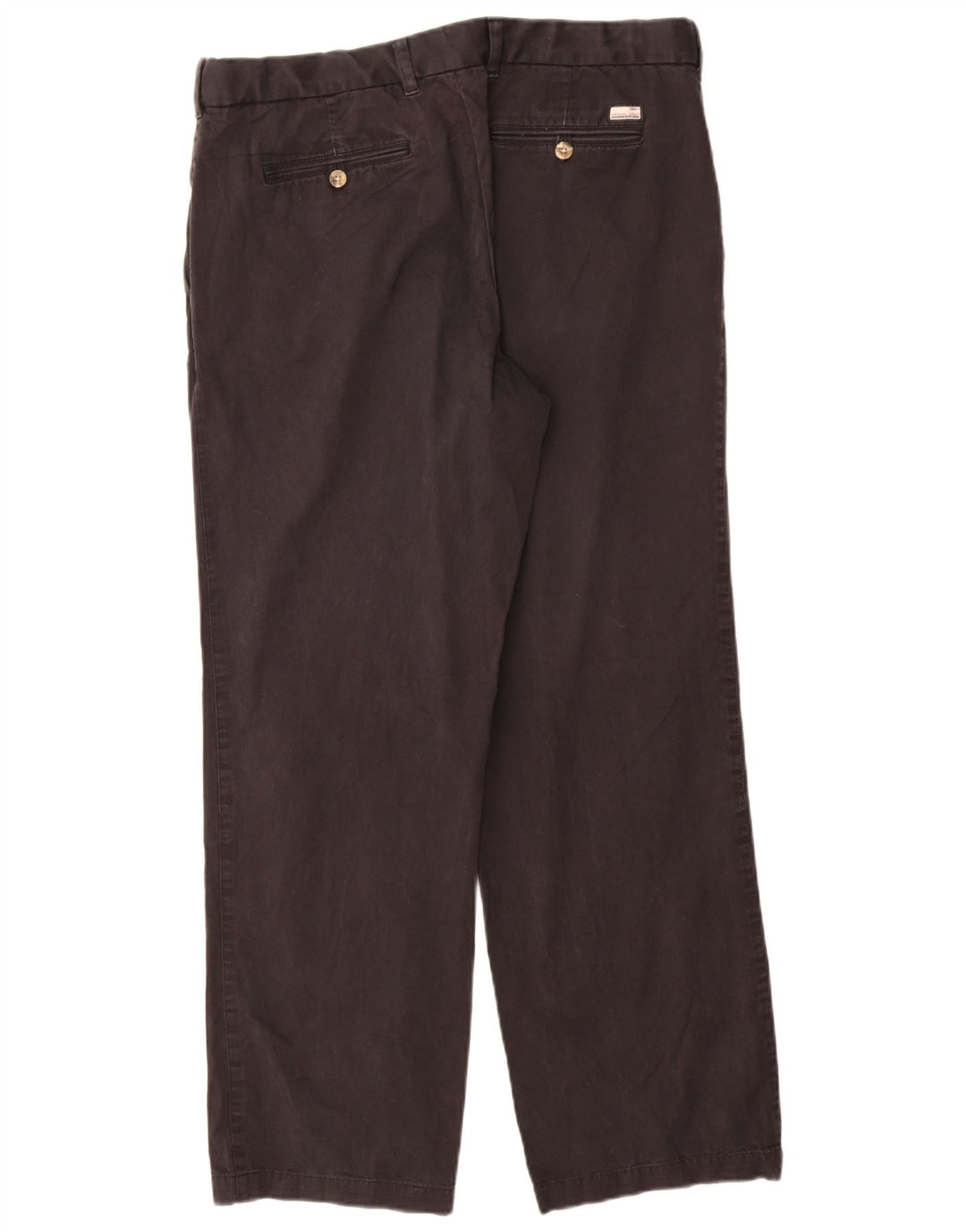 Pantaloni chino dritti Marks & Spencer da uomo blu Harbour W36 L31 neri