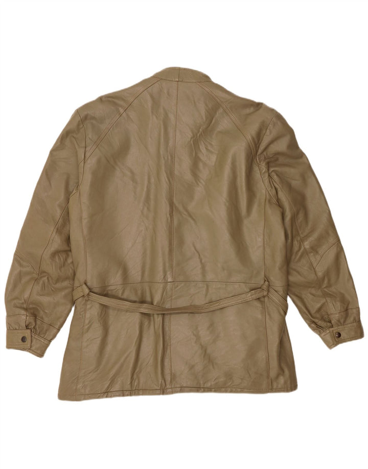 Vintage da uomo UK 38 medio in pelle kaki