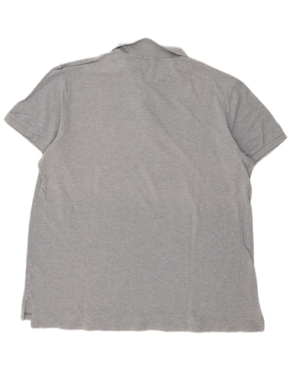 Polo da uomo Ralph Lauren 2XL cotone chiazzato grigio