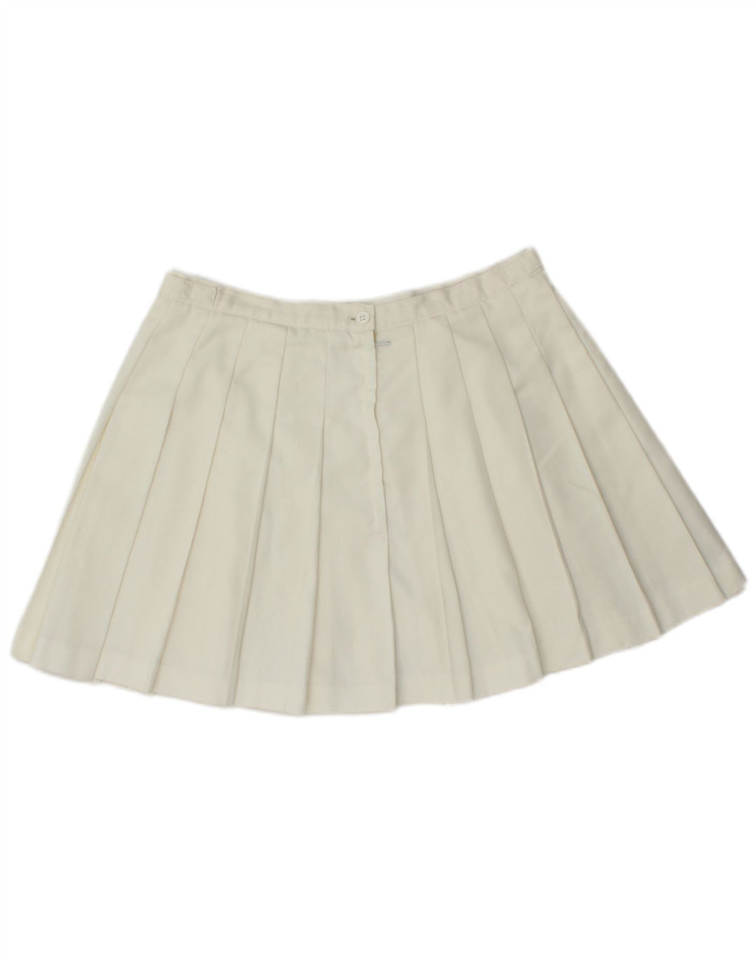 Minigonna a pieghe da donna Elho IT 44 media W30 poliestere bianco