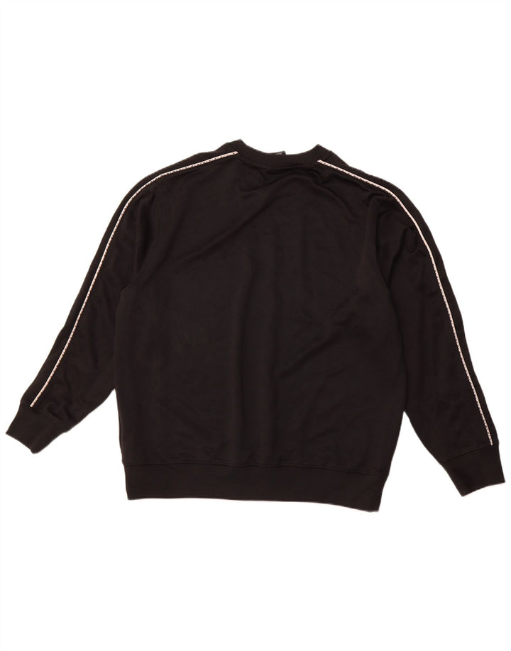 NIKE Felpa da uomo Maglione grande nero in poliestere sportivo