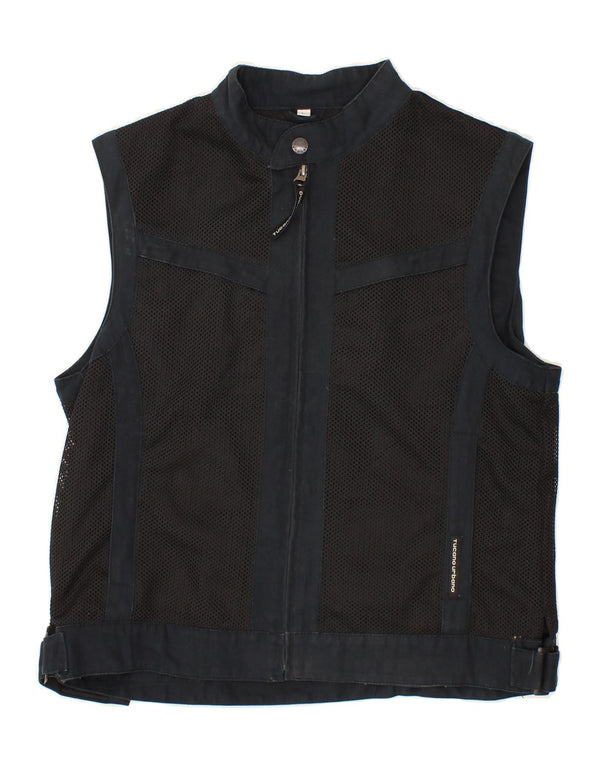 TUCANO URBANO Womens Sleeveless Tracksuit Top Jacket UK 16 Large Navy Blue
