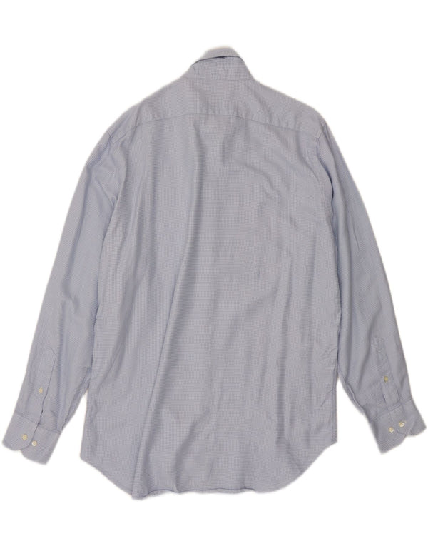 ETRO Mens Milano Shirt Size 44 XL Blue Geometric Cotton