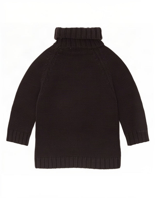 Maglione Gap da donna con collo alto e maniche a 3/4 UK 4 XS cotone nero