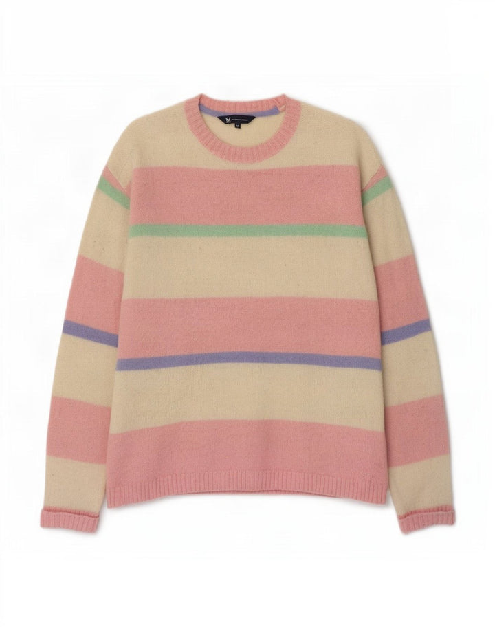 Crew Clothing Maglione da donna con collo a collo UK 16 grande multicolore