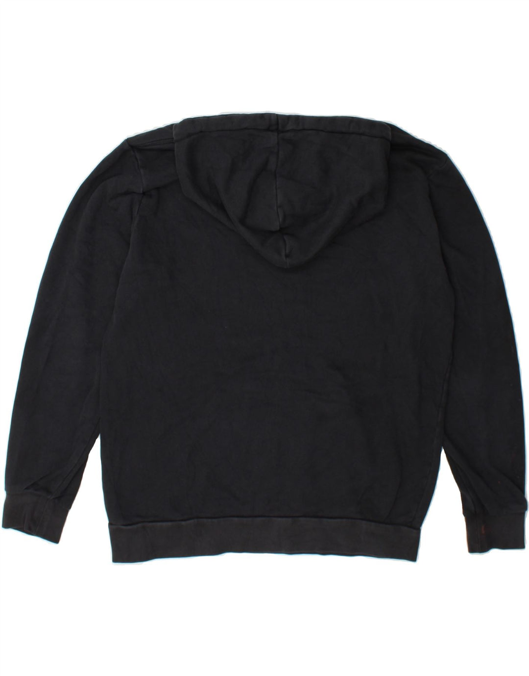 ADIDAS Mens Graphic Hoodie Jumper Medium Navy Blue Cotton Vintage Adidas and Second-Hand Adidas from Messina Hembry 